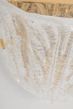 Best Pamono Large Murano Glass Wall Sconce in the Style of Venini, Italy, 1970s, Set of 2