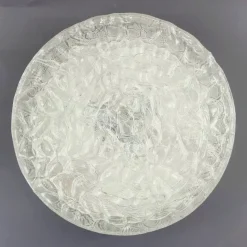 Discount Pamono Large Murano Ice Glass Ceiling Lights from Doria Leuchten, Germany, 1960s, Set of 2