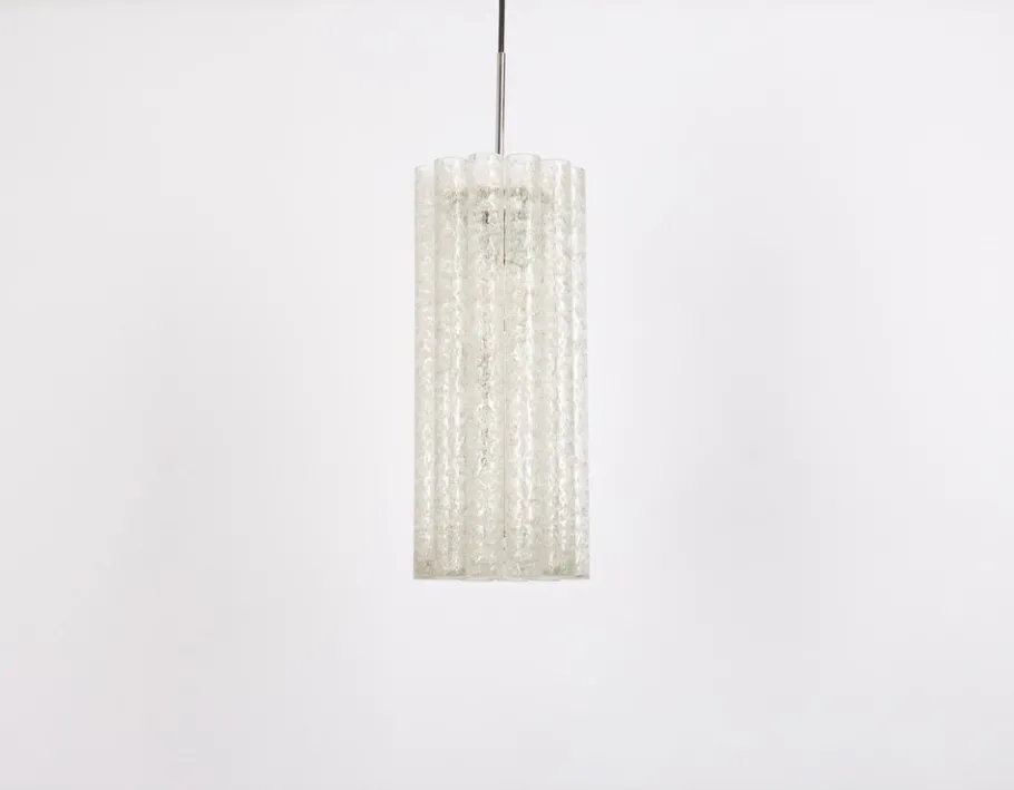Hot Pamono Large Murano Tubes Pendant Light attributed to Doria, 1970s