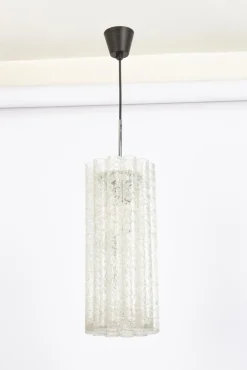 Hot Pamono Large Murano Tubes Pendant Light attributed to Doria, 1970s
