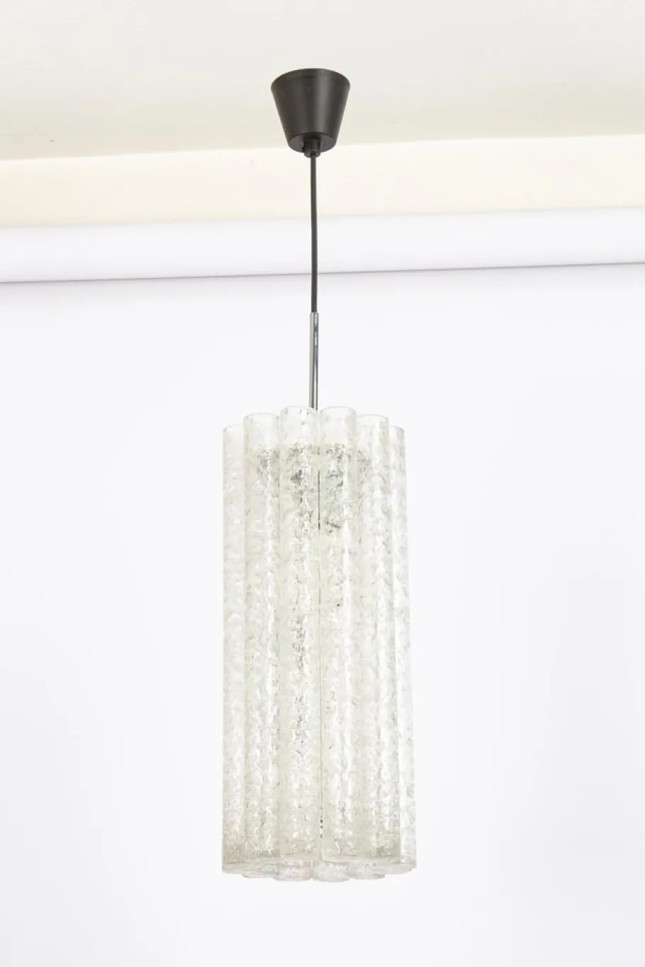 Hot Pamono Large Murano Tubes Pendant Light attributed to Doria, 1970s