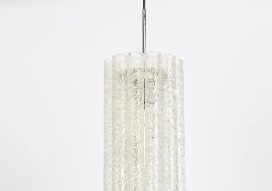 Hot Pamono Large Murano Tubes Pendant Light attributed to Doria, 1970s