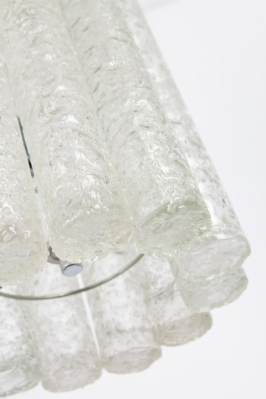 Hot Pamono Large Murano Tubes Pendant Light attributed to Doria, 1970s