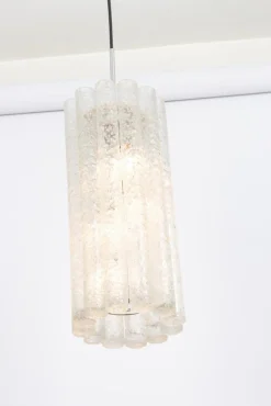 Hot Pamono Large Murano Tubes Pendant Light attributed to Doria, 1970s