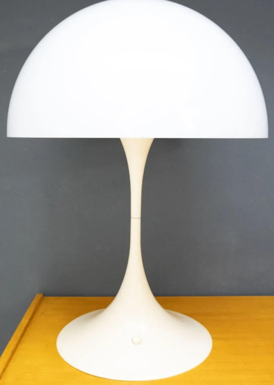 Best Pamono Large Mushroom Table Lamp by Verner Panton for Louis Poulsen
