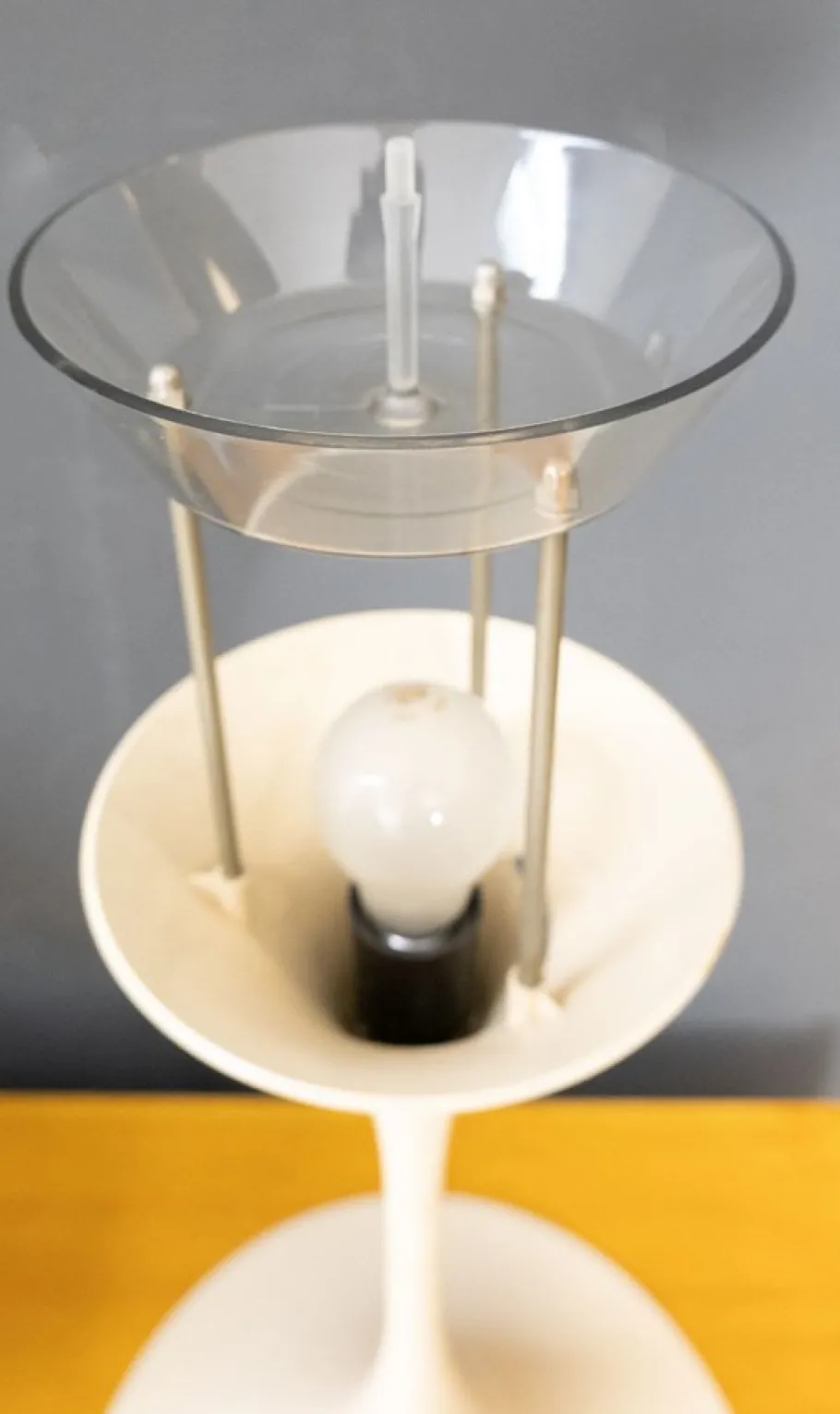 Best Pamono Large Mushroom Table Lamp by Verner Panton for Louis Poulsen