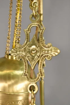 Clearance Pamono Large Napoleon III French Chandelier in Bronze and Opaline