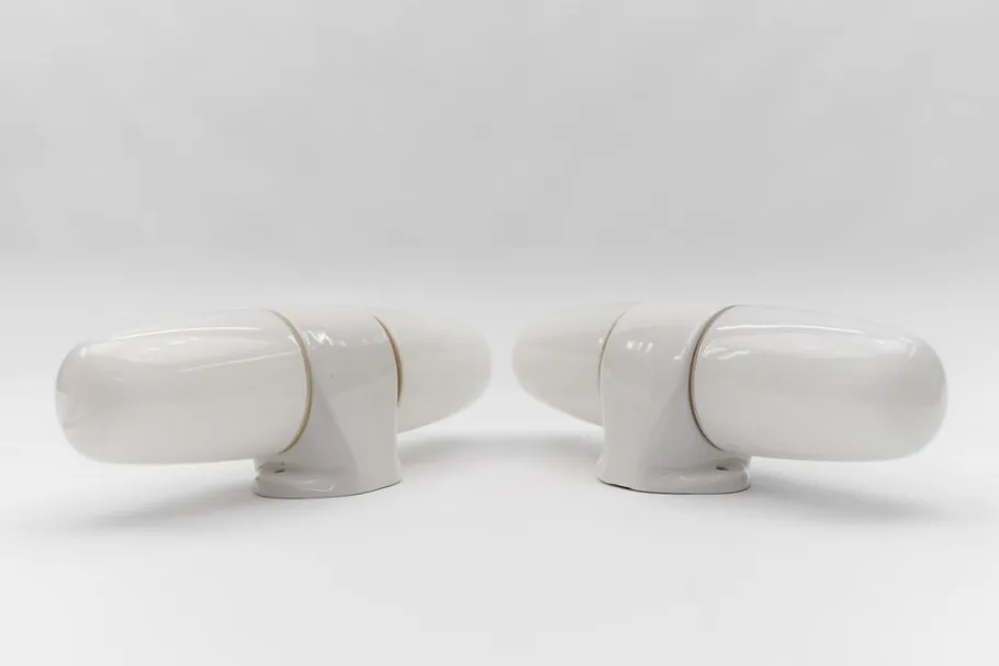 New Pamono Large No. 6078 Wall Lights by Wilhelm Wagenfeld for Lindner, Set of 2