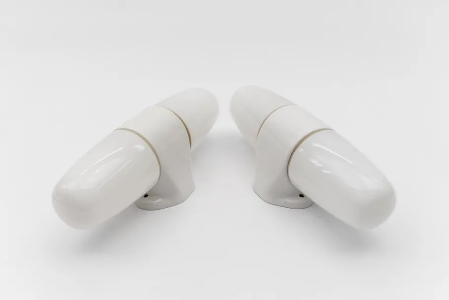New Pamono Large No. 6078 Wall Lights by Wilhelm Wagenfeld for Lindner, Set of 2