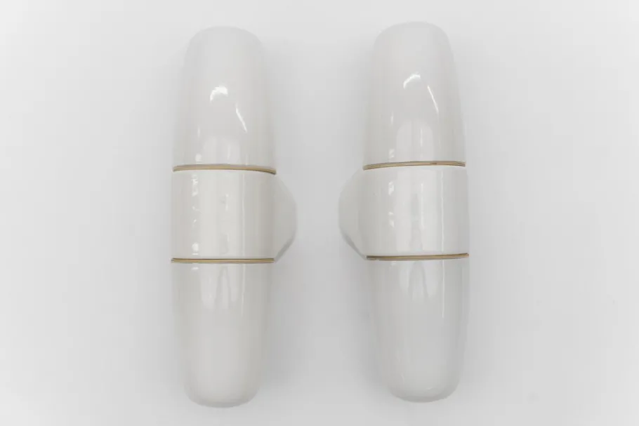 New Pamono Large No. 6078 Wall Lights by Wilhelm Wagenfeld for Lindner, Set of 2