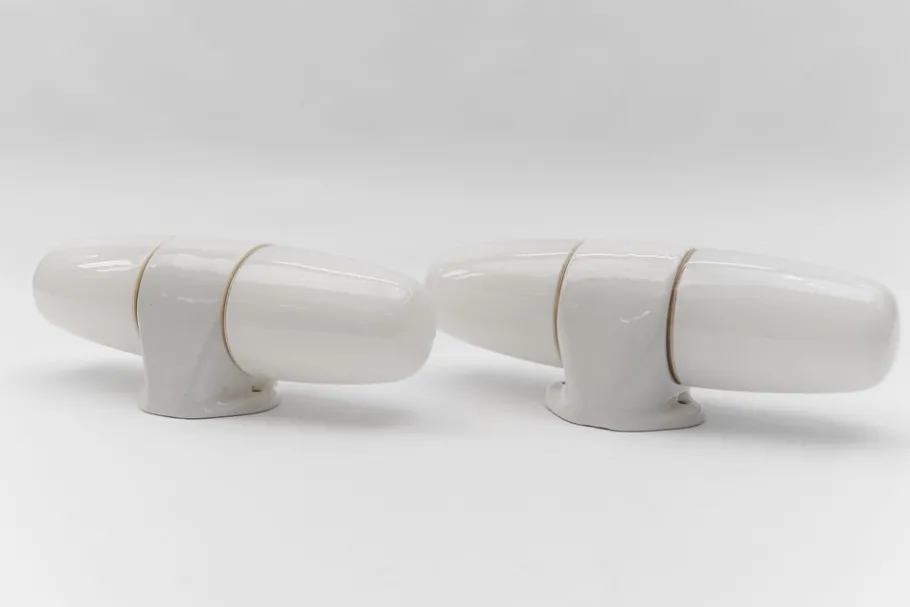 New Pamono Large No. 6078 Wall Lights by Wilhelm Wagenfeld for Lindner, Set of 2