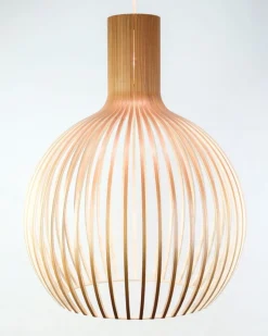 Sale Pamono Large Octo 4240 Pendant in Birch Wood by Seppo Koho for Secto Design