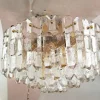 New Pamono Large Palazzo Flush Mount Ice Glass Chandelier from J. T. Kalmar, 1970s