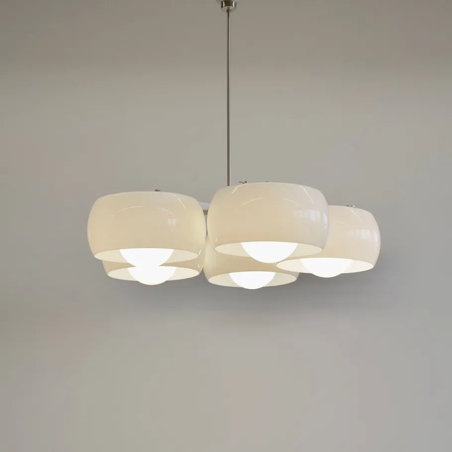 Best Pamono Large Pentaclinio Ceiling Lamp by Vico Magistretti for Artemide, 1961