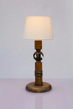 Hot Pamono Large Pine Table Lamp by Uno & Östen Kristiansson for Luxus, Sweden