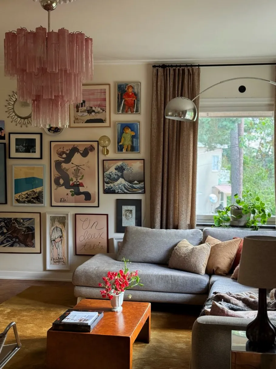 Discount Pamono Large Pink Murano Glass Chandeliers, Set of 2