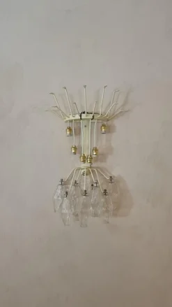 Clearance Pamono Large Poliedri Wall Lamps by Carlo Scarpa for Venini, 1958, Set of 2