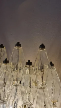 Hot Pamono Large Poliedri Wall Lamps by Carlo Scarpa for Venini, 1958, Set of 2