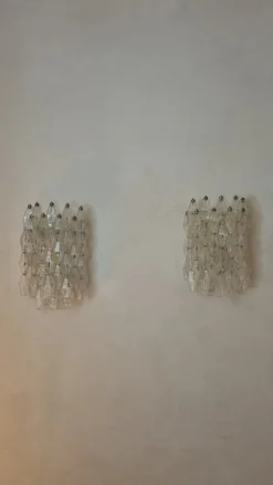 Hot Pamono Large Poliedri Wall Lamps by Carlo Scarpa for Venini, 1958, Set of 2