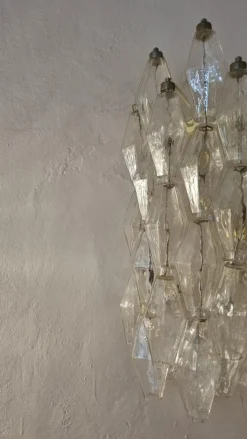 Hot Pamono Large Poliedri Wall Lamps by Carlo Scarpa for Venini, 1958, Set of 2