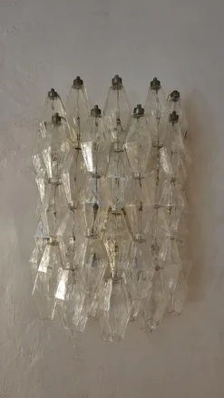 Hot Pamono Large Poliedri Wall Lamps by Carlo Scarpa for Venini, 1958, Set of 2