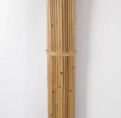 New Pamono Large Rattan Palm Tree Sconce, 1980s