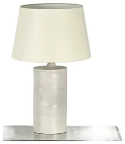 Hot Pamono Large Satin White Rouleau Ceramic Table Lamp by Atelier Cabanel