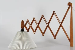 New Pamono Large Sax Wall Lamp in Oak from Le Klint, 1960s