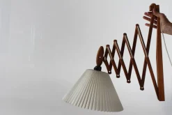 New Pamono Large Sax Wall Lamp in Oak from Le Klint, 1960s