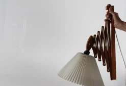 New Pamono Large Sax Wall Lamp in Oak from Le Klint, 1960s