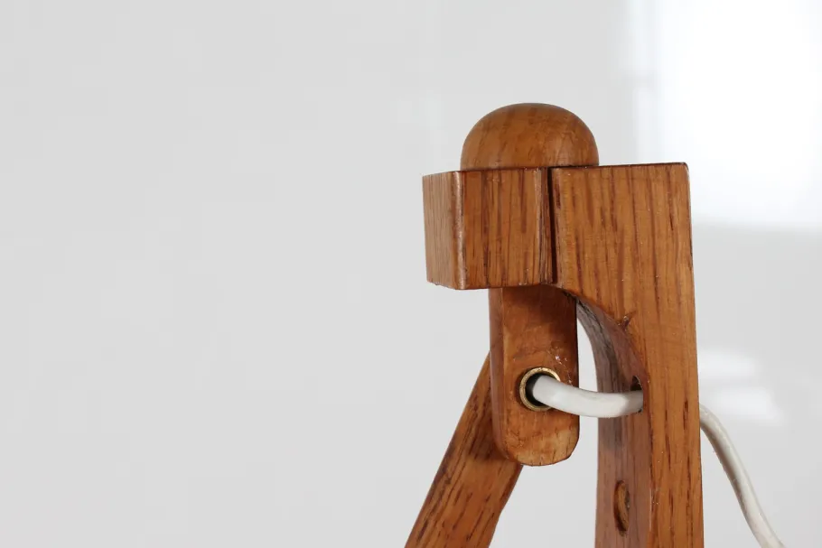 New Pamono Large Sax Wall Lamp in Oak from Le Klint, 1960s