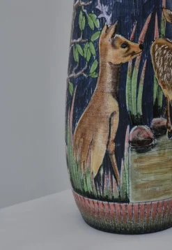 Pamono Large Scandinavian Modern Ceramic Table Lamp attributed to Ulla Winblad, Sweden, 1960s