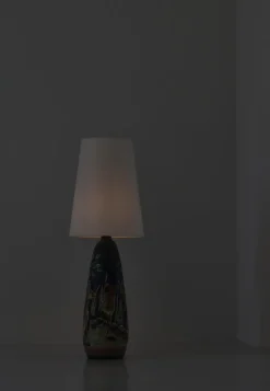 Pamono Large Scandinavian Modern Ceramic Table Lamp attributed to Ulla Winblad, Sweden, 1960s