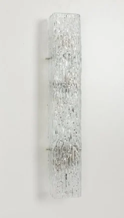 Sale Pamono Large Sconce Glass Wall Light from Kalmar, Austria, 1960s