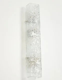 Sale Pamono Large Sconce Glass Wall Light from Kalmar, Austria, 1960s