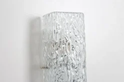 Sale Pamono Large Sconce Glass Wall Light from Kalmar, Austria, 1960s
