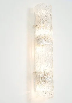 Sale Pamono Large Sconce Glass Wall Light from Kalmar, Austria, 1960s