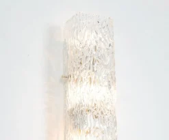 Sale Pamono Large Sconce Glass Wall Light from Kalmar, Austria, 1960s