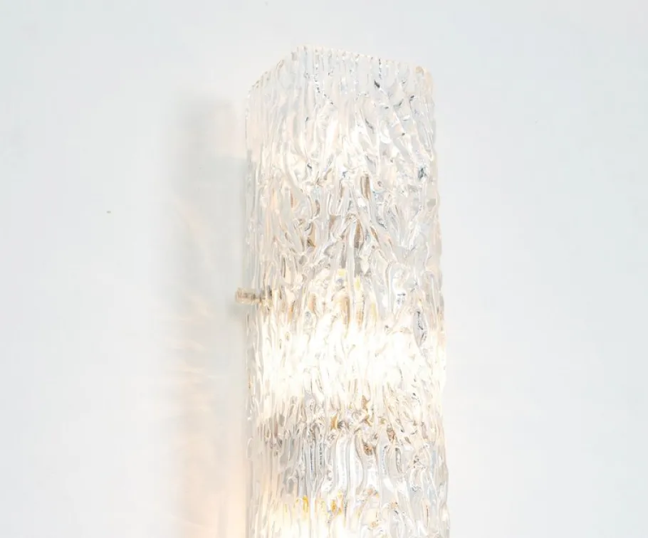 Sale Pamono Large Sconce Glass Wall Light from Kalmar, Austria, 1960s