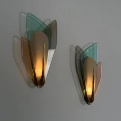 Online Pamono Large Sconces attributed to Max Ingrand for Fontana Artes, Italy, 1955, Set of 2