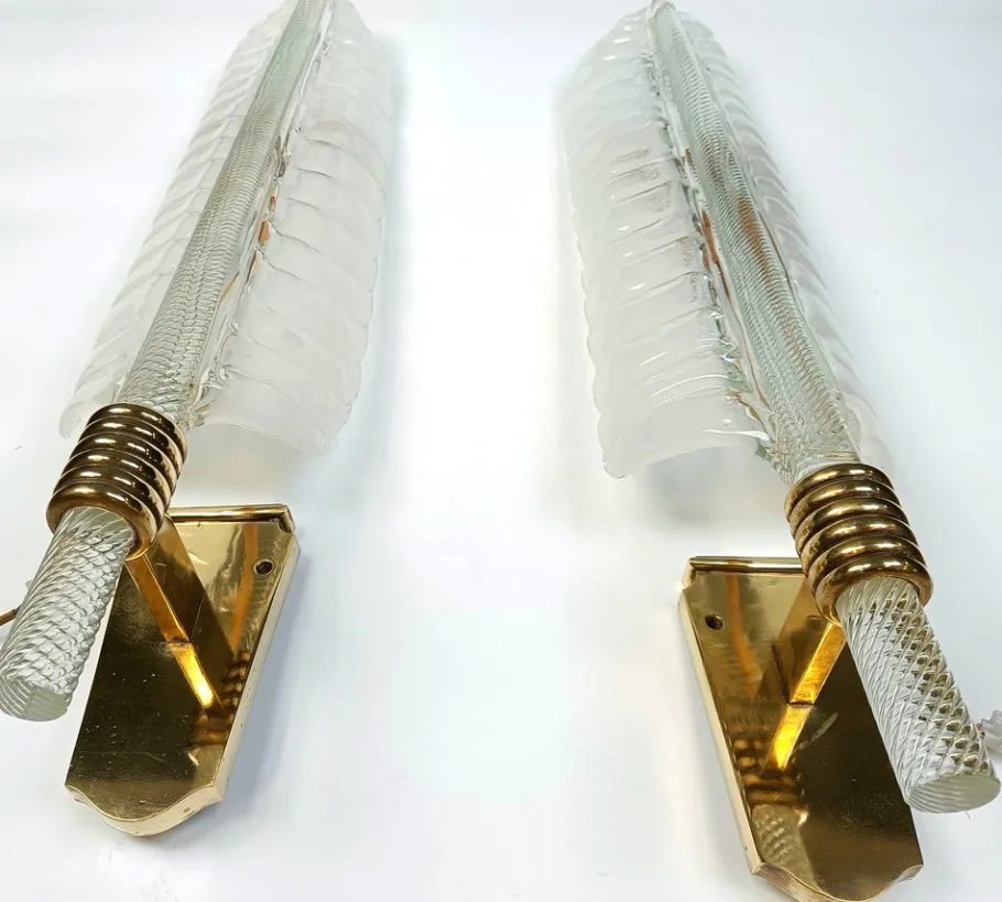 Best Pamono Large Sconces attributed to Andre Arbus and Veronese, 1950s, Set of 2