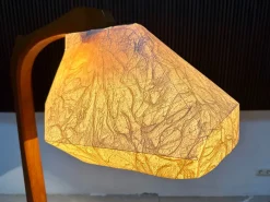 Discount Pamono Large Sculptural Anthroposophical Wood and Parchment Arc Floor Lamp, Dornach, Germany, 1950s