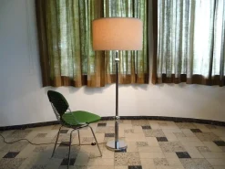 Best Pamono Large Sculptural Floor Lamp in Chromed Steel with Ball-Shaped Details, West-Germany, 1960s