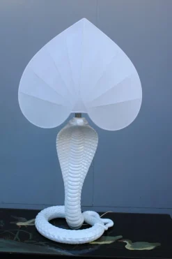 New Pamono Large Serpente Table Lamp from Tommaso Barbi, 1970s