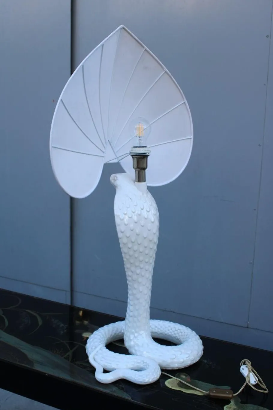 New Pamono Large Serpente Table Lamp from Tommaso Barbi, 1970s