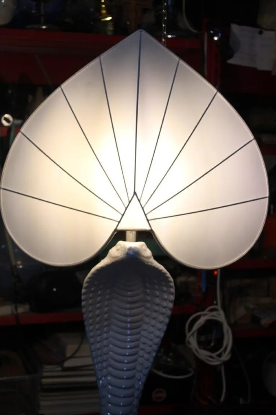 New Pamono Large Serpente Table Lamp from Tommaso Barbi, 1970s