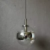 Sale Pamono Large Silver Glass Ball Pendant from Peill & Putzler