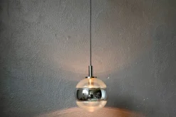 Sale Pamono Large Silver Glass Ball Pendant from Peill & Putzler