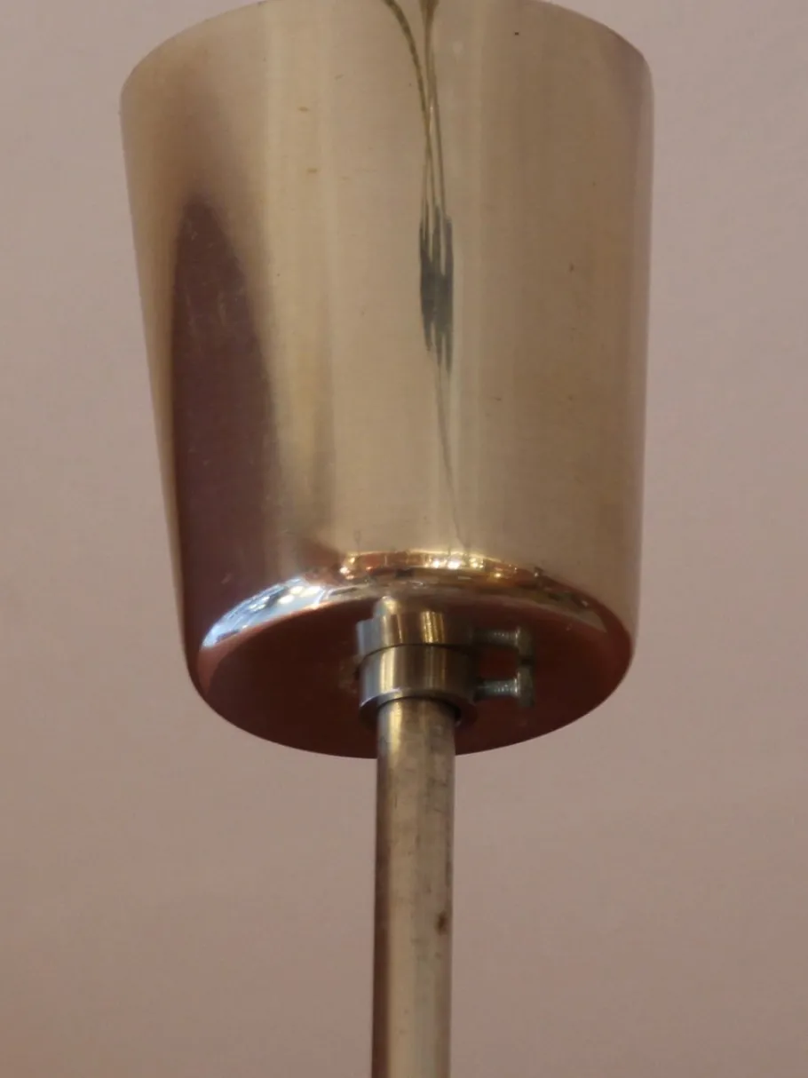 Sale Pamono Large Silvered Snowball Ceiling Lamp attributed to Emil Stejnar for Rupert Nikoll, 1950s