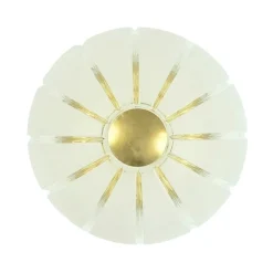 Sale Pamono Large Space Age Glass Flush Mount from Limburg, Germany, 1970s